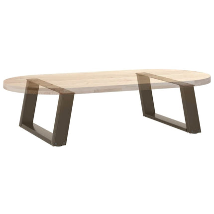 Soffbordsben U-formade 2 st naturstål 60x(30-31) cm stål
