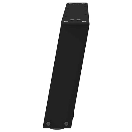 Soffbordsben U-formade 2 st svarta 70x(30-31) cm stål