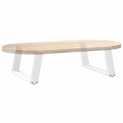 Soffbordsben U-formade 2 st vita 70x(30-31) cm stål
