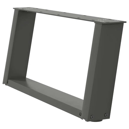 Soffbordsben U-formade 2 st antracit 70x(30-31) cm stål
