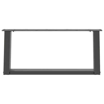 Soffbordsben U-formade 2 st antracit 70x(30-31) cm stål