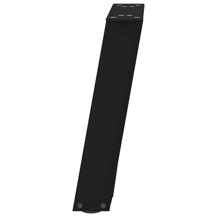 Soffbordsben U-formade 2 st svarta 28x(42-43) cm stål