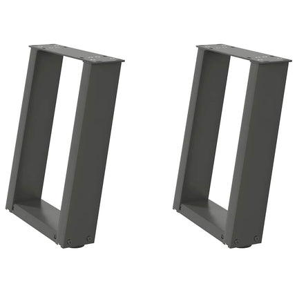 Soffbordsben U-formade 2 st antracit 28x(42-43) cm stål