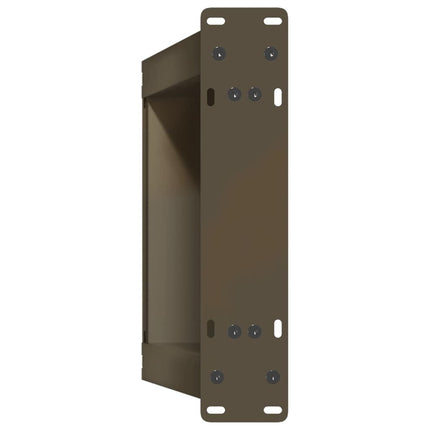 Soffbordsben U-formade 2 st naturstål 28x(42-43) cm stål