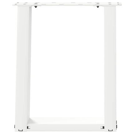 Soffbordsben U-formade 2 st vita 38x(42-43) cm stål