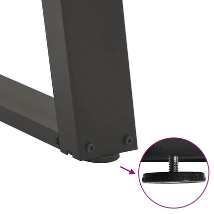 Soffbordsben U-formade 2 st antracit 38x(42-43) cm stål