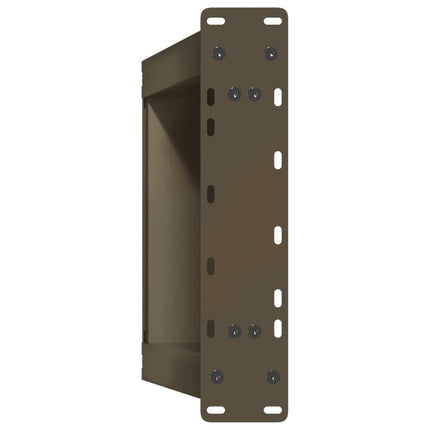 Soffbordsben U-formade 2 st naturstål 38x(42-43) cm stål