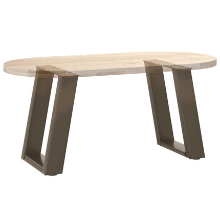 Soffbordsben U-formade 2 st naturstål 38x(42-43) cm stål