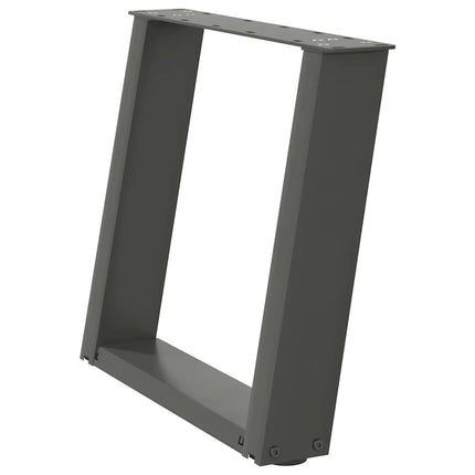 Soffbordsben U-formade 2 st antracit 50x(42-43) cm stål