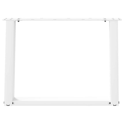 Soffbordsben U-formade 2 st vita 60x(42-43) cm stål