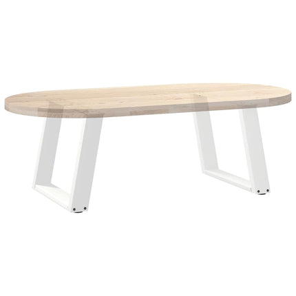 Soffbordsben U-formade 2 st vita 60x(42-43) cm stål