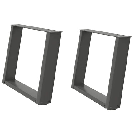 Soffbordsben U-formade 2 st antracit 60x(42-43) cm stål