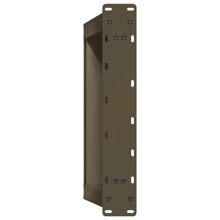 Soffbordsben U-formade 2 st naturstål 60x(42-43) cm stål