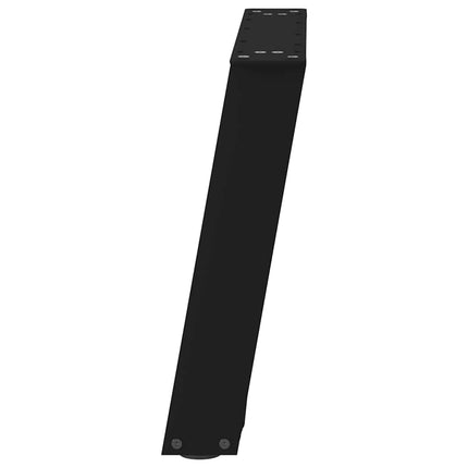 Soffbordsben U-formade 2 st svarta 70x(42-43) cm stål