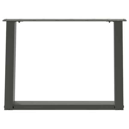 Soffbordsben U-formade 2 st antracit 70x(42-43) cm stål