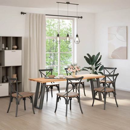 Konsolbordsben U-formade 2 st antracit 38x(72-73) cm stål