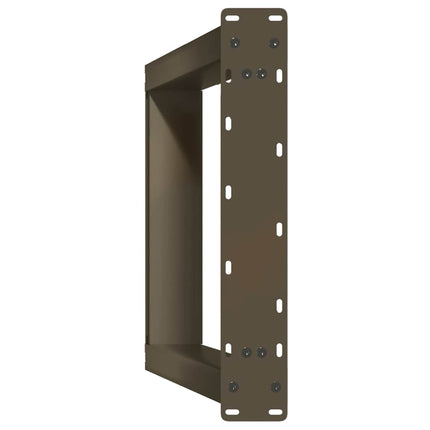 Konsolbordsben U-formade 2 st naturstål 38x(72-73) cm stål