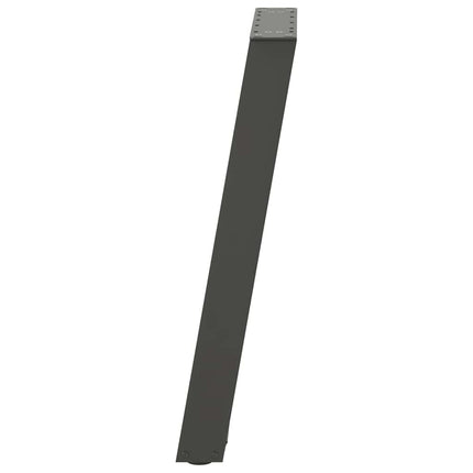 Matbordsben U-formade 2 st antracit 50x(72-73) cm stål