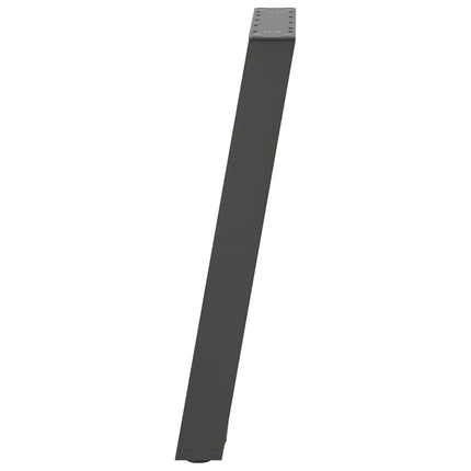 Matbordsben U-formade 2 st antracit 60x(72-73) cm stål