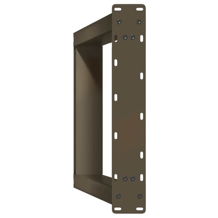 Matbordsben U-formade 2 st naturstål 60x(72-73) cm stål