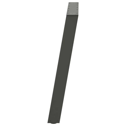 Matbordsben U-formade 2 st antracit 70x(72-73) cm stål