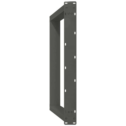 Matbordsben U-formade 2 st antracit 70x(72-73) cm stål