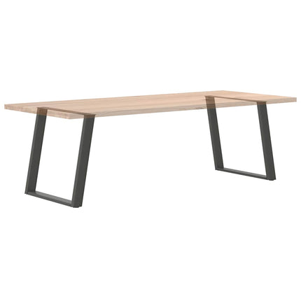 Matbordsben U-formade 2 st antracit 70x(72-73) cm stål