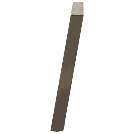 Matbordsben U-formade 2 st naturstål 70x(72-73) cm stål