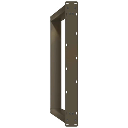 Matbordsben U-formade 2 st naturstål 70x(72-73) cm stål
