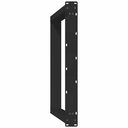 Matbordsben U-formade 2 st svarta 80x(72-73) cm stål
