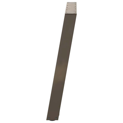 Matbordsben U-formade 2 st naturstål 80x(72-73) cm stål