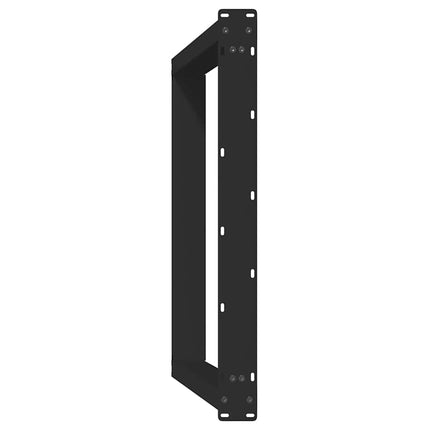 Matbordsben U-formade 2 st svarta 90x(72-73) cm stål