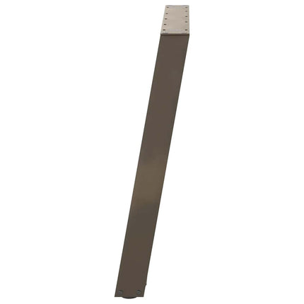 Matbordsben U-formade 2 st naturstål 90x(72-73) cm stål