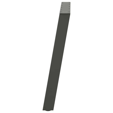 Matbordsben U-formade 2 st antracit 100x(72-73) cm stål