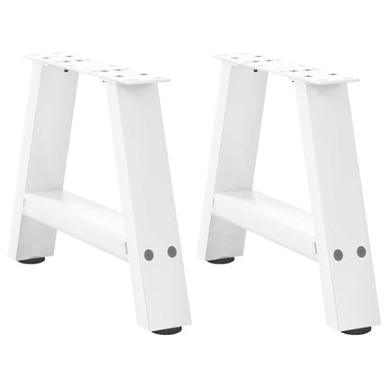 Soffbordsben A-formade 2 st vita 30x(30-31) cm stål