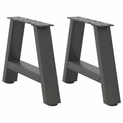 Soffbordsben A-formade 2 st antracit 40x(30-31) cm stål