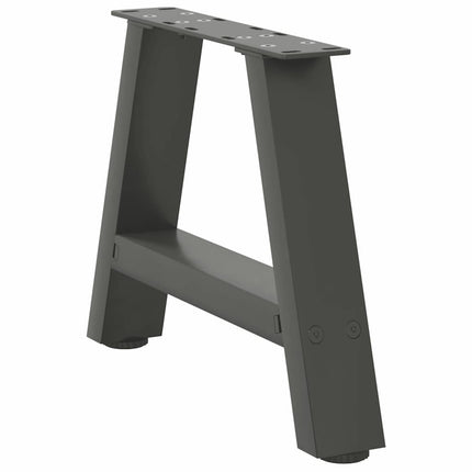 Soffbordsben A-formade 2 st antracit 40x(30-31) cm stål