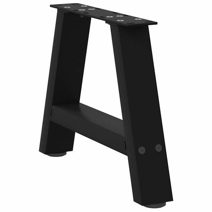 Soffbordsben A-formade 2 st svarta 50x(30-31) cm stål