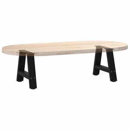 Soffbordsben A-formade 2 st svarta 50x(30-31) cm stål