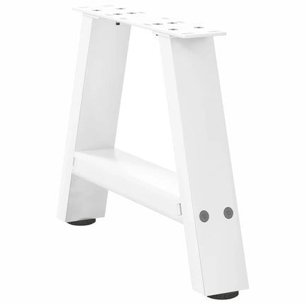 Soffbordsben A-formade 2 st vita 50x(30-31) cm stål