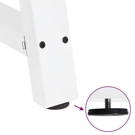 Soffbordsben A-formade 2 st vita 50x(30-31) cm stål