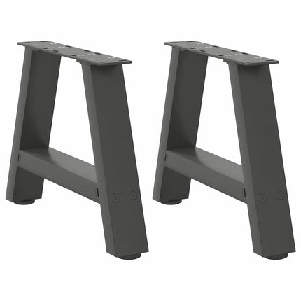 Soffbordsben A-formade 2 st antracit 50x(30-31) cm stål