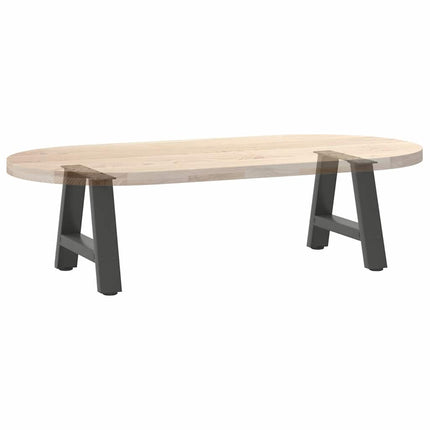 Soffbordsben A-formade 2 st antracit 50x(30-31) cm stål