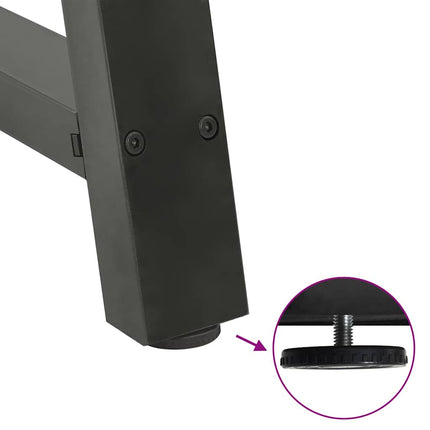 Soffbordsben A-formade 2 st antracit 50x(30-31) cm stål