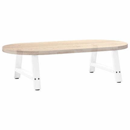 Soffbordsben A-formade 2 st vita 60x(30-31) cm stål