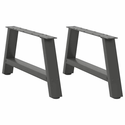 Soffbordsben A-formade 2 st antracit 60x(30-31) cm stål