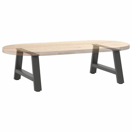 Soffbordsben A-formade 2 st antracit 60x(30-31) cm stål