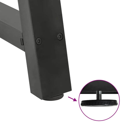 Soffbordsben A-formade 2 st antracit 60x(30-31) cm stål