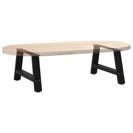 Soffbordsben A-formade 2 st svarta 70x(30-31) cm stål