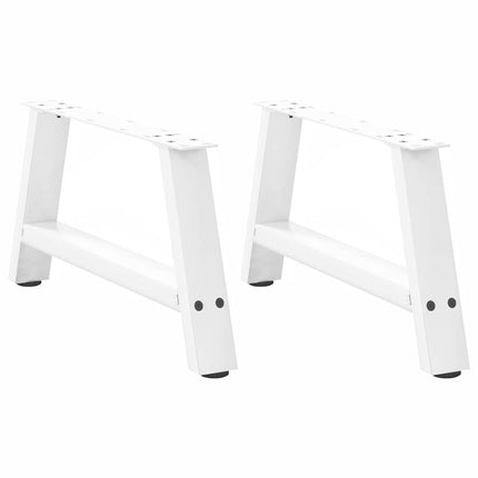 Soffbordsben A-formade 2 st vita 70x(30-31) cm stål